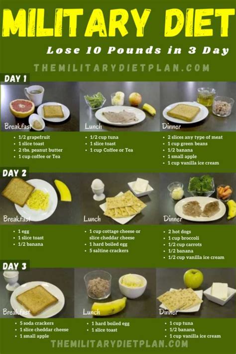 Military nutrition guidelines