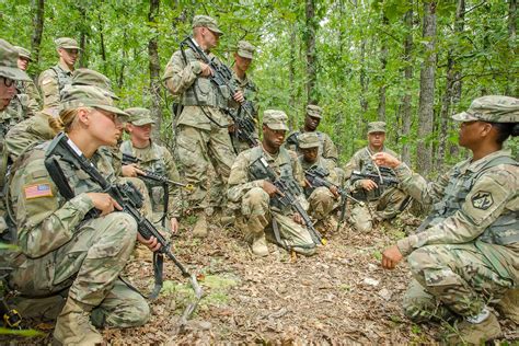 Military personnel in a group