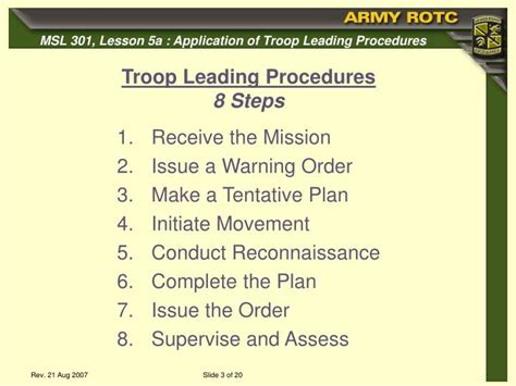 Military Procedures