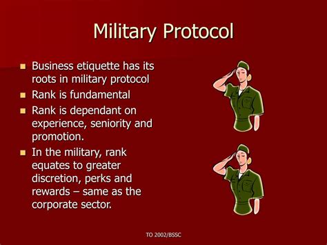 Understanding military protocol