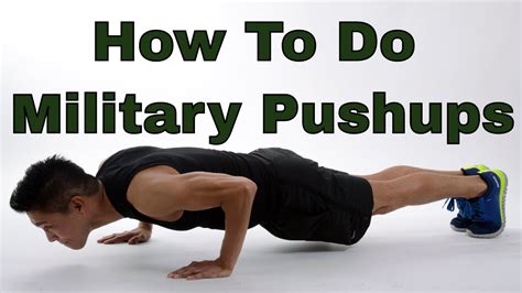 Military push-ups requirements