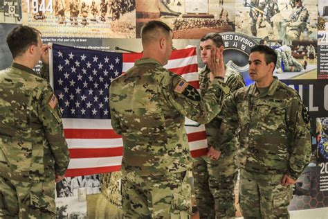 Veteran with Family at Reenlistment Ceremony