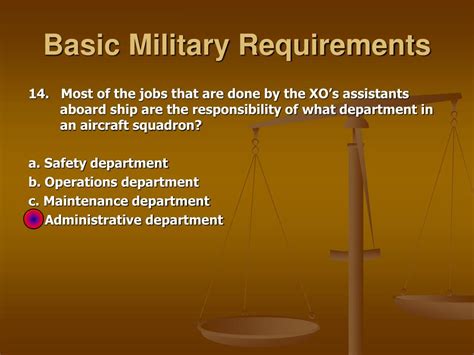 Military Requirements