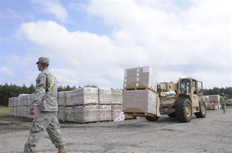 An image of military reserve logistics personnel