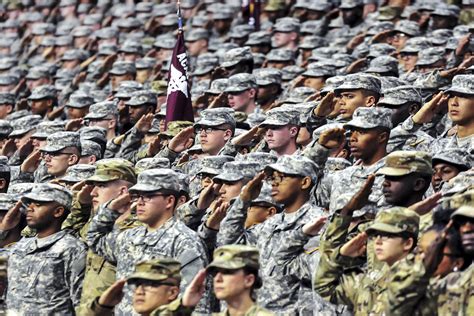 A group of soldiers saluting during a ceremony