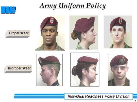 Military school students wearing headgear