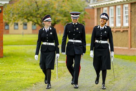 Military school students in uniform