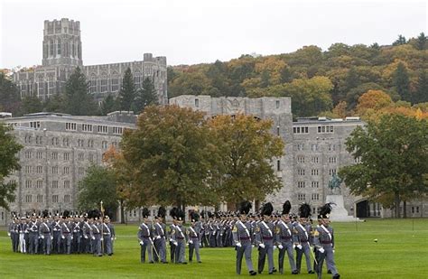 Military school cadets in uniform