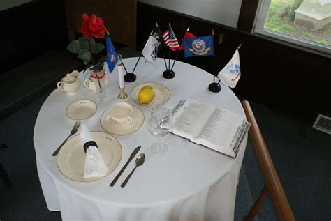 Military Table Setting