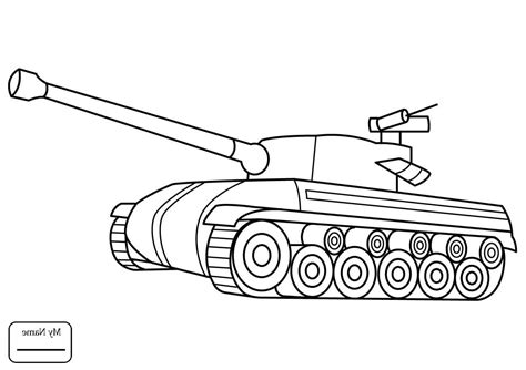 Military Tank Drawing