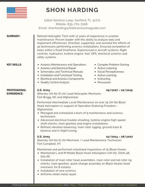 Military to Civilian Resume Guide