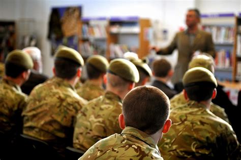 Cadets attending a lecture on military history