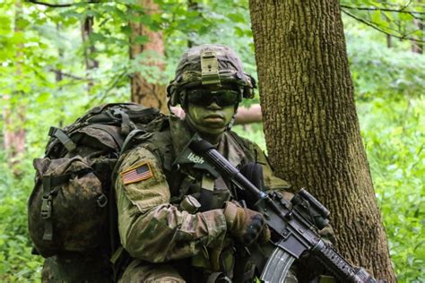 Cadets participating in a training exercise