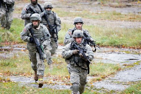 Military personnel during a live-fire exercise