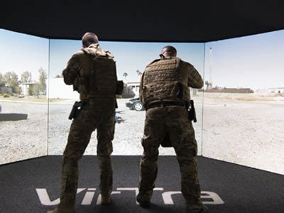 Military personnel using microphones during training and simulation exercises