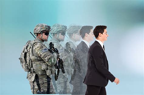 Soldiers transitioning to civilian life