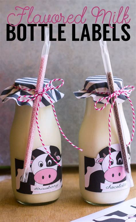 Milk Bottle Label Template