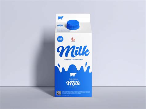 A photo of a milk carton design