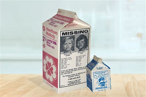 A graph showing the effectiveness of milk carton campaigns