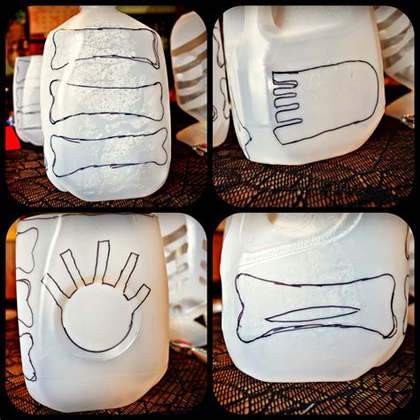 Milk Jug Skeleton Pattern DIY Template Guide