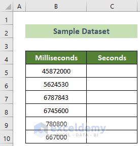 Milliseconds issues in Excel