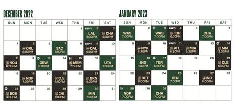 Milwaukee Bucks Schedule Key Dates