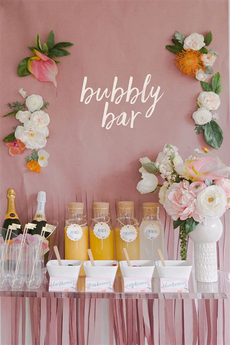 Mimosa Bar Ideas for Party