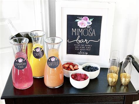 Mimosa Bar Printable Ideas Free