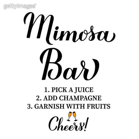 Mimosa Bar Sign with Calligraphy