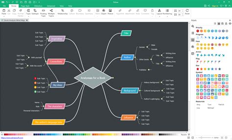 Mind Map Excel Template Idea Generation