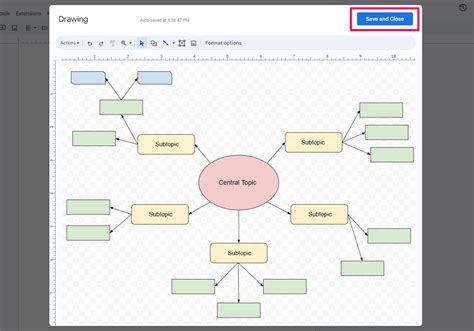 Mind Map Template Google Slides