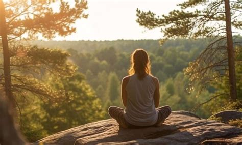 Person meditating with art supplies