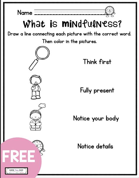 Mindfulness Printables Image