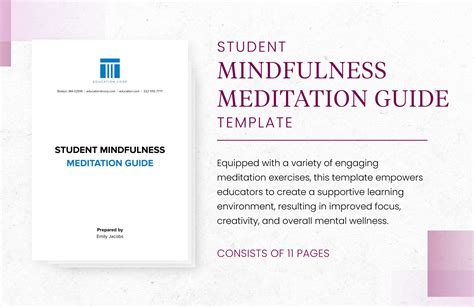 Mindfulness Template in Google Docs