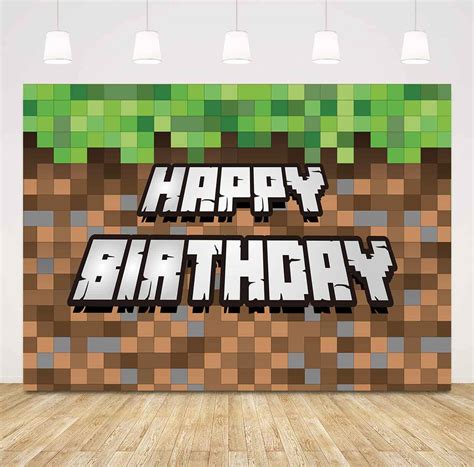 Minecraft Birthday Banner