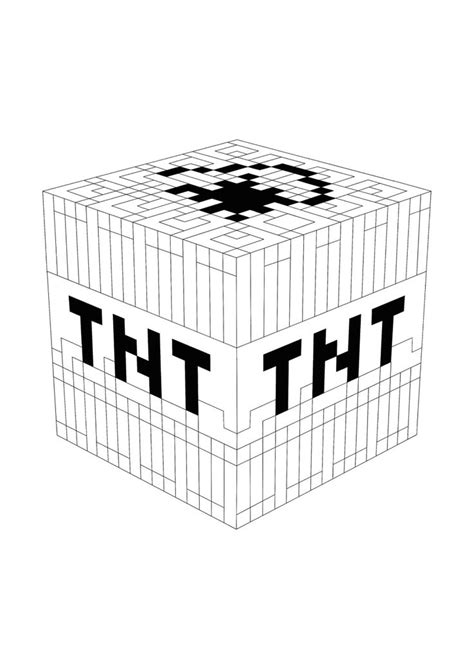 Minecraft Block Coloring Pages