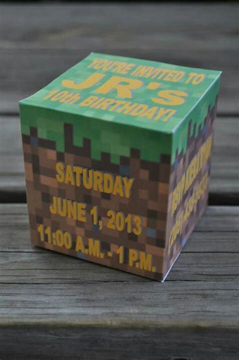 Minecraft Block Invitation