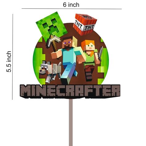 Minecraft cake topper printables for an epic celebration