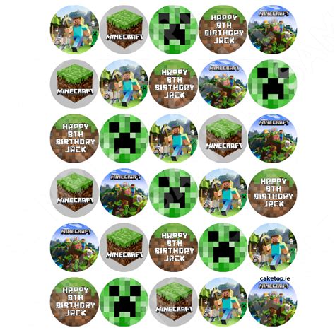 Minecraft cake topper design for a custom celebration