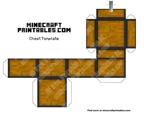 Minecraft Chest Printable