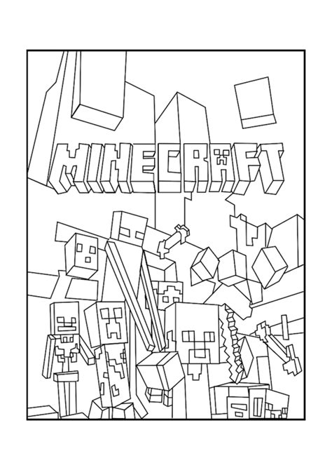 Minecraft coloring book