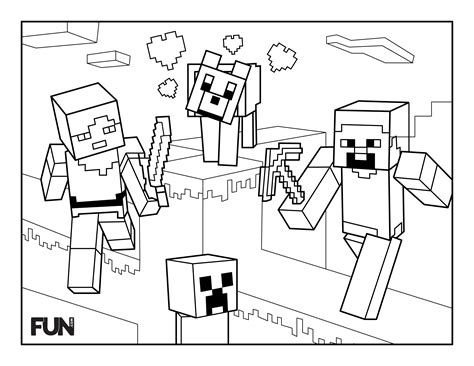 Minecraft Coloring Pages for Fun