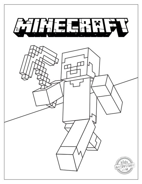 Minecraft Coloring Pages for Kids Free Printable