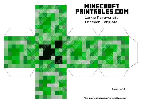 Minecraft Creeper Printable Crafts