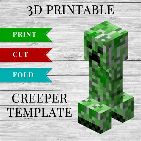 Minecraft Creeper Printable Templates