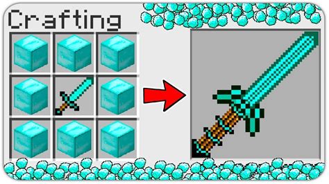 Minecraft Diamond Sword Recipe