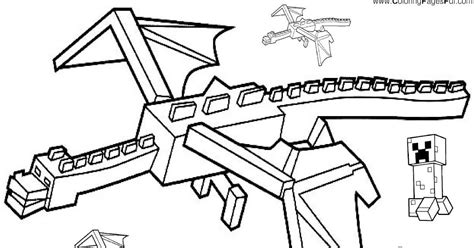 Minecraft Ender Dragon coloring page