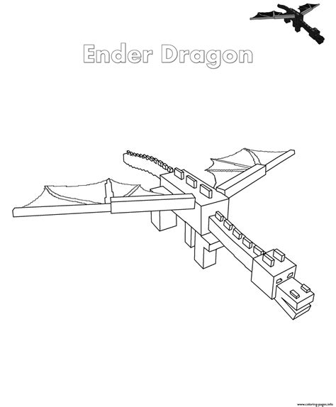 Minecraft Ender Dragon Printable