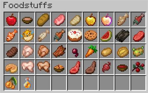 Minecraft food and culture