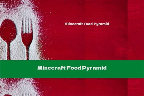 Minecraft food and nutrition